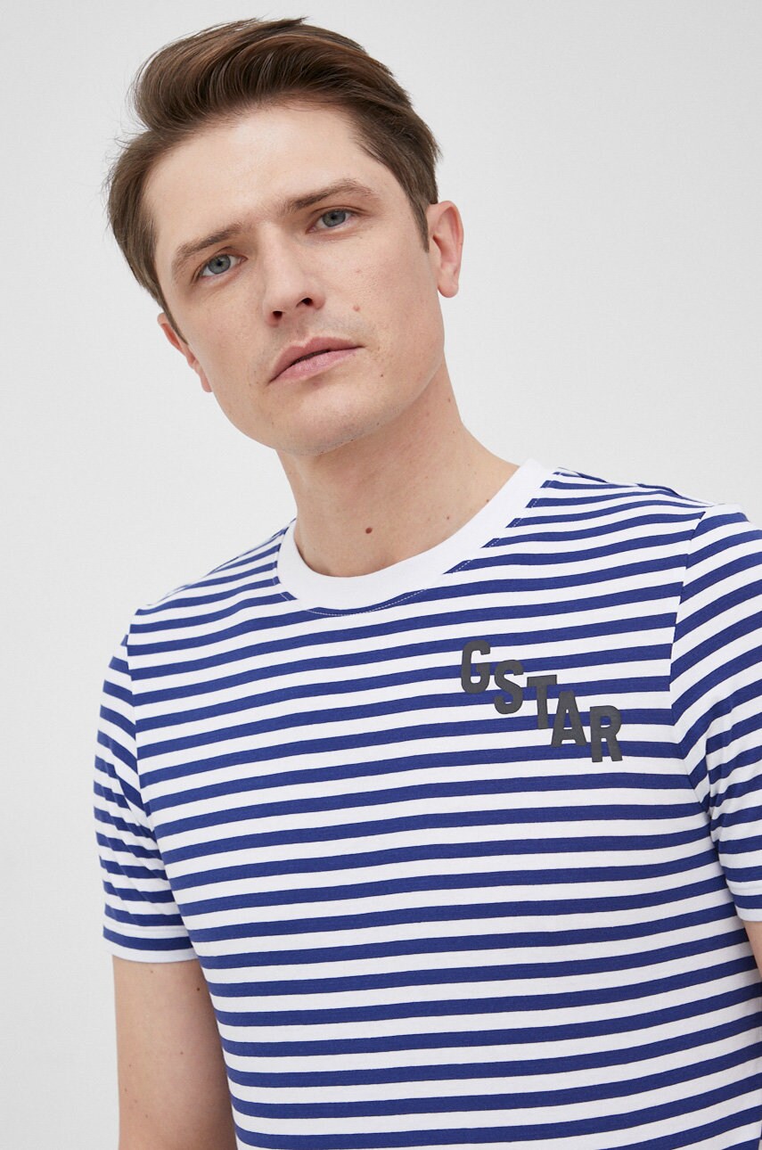 

Памучна тениска G-Star Raw с десен, Многоцветен
