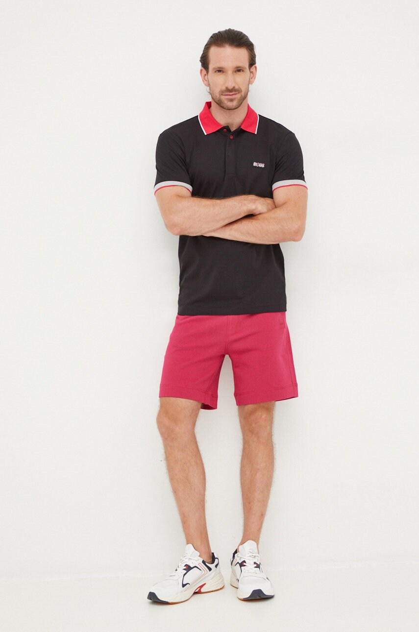 

Хлопковые шорты BOSS Boss Casual мужские цвет фиолетовый