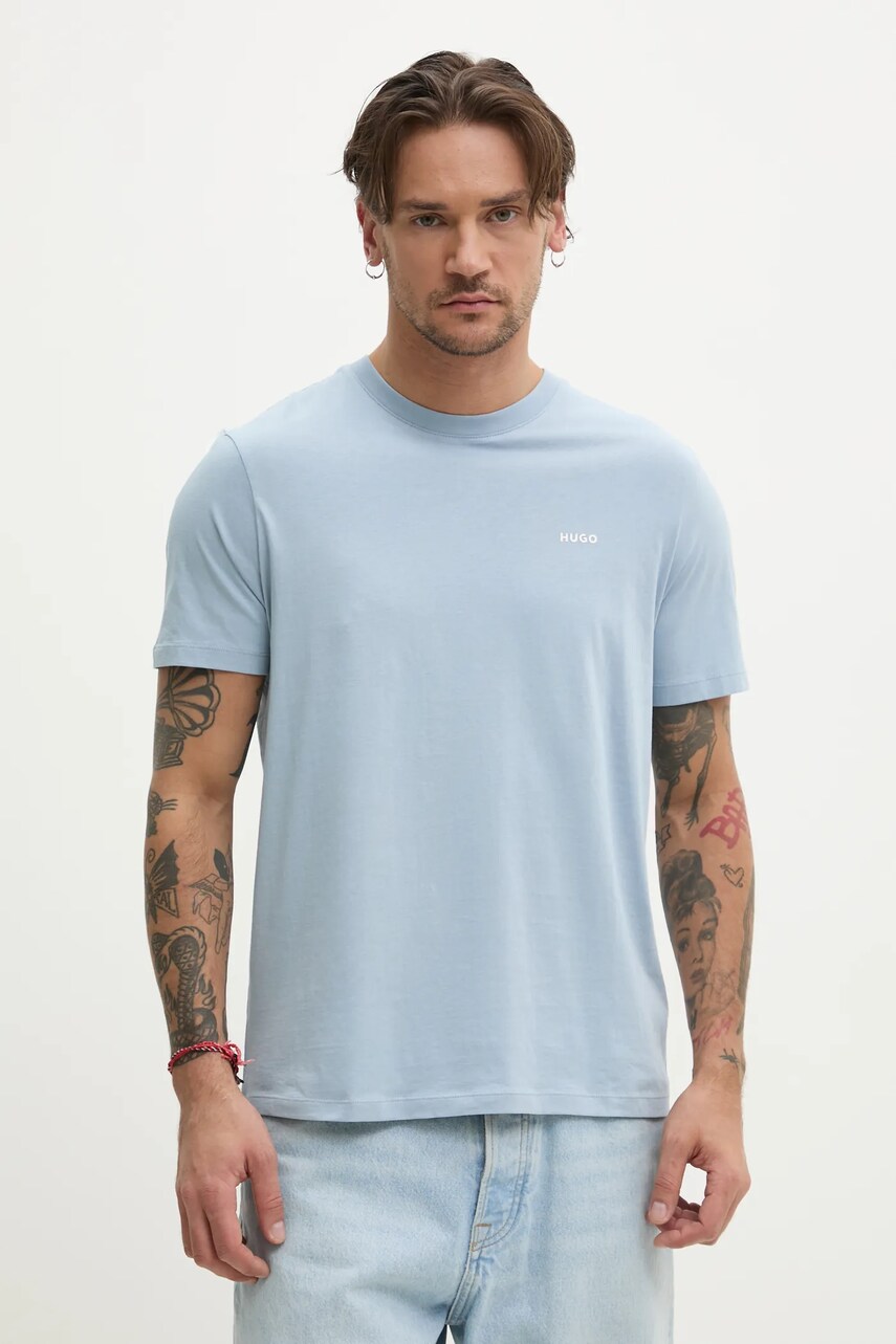 HUGO tricou din bumbac barbati, neted, 50466158