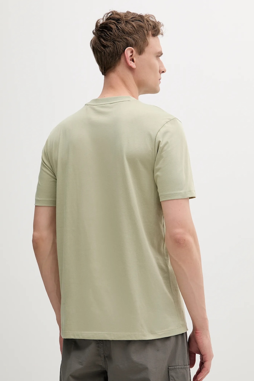 Хлопковая футболка HUGO мужская цвет чёрный с принтом 50467556 Хлопковая футболка HUGO мужская цвет чёрный с принтом 50467556