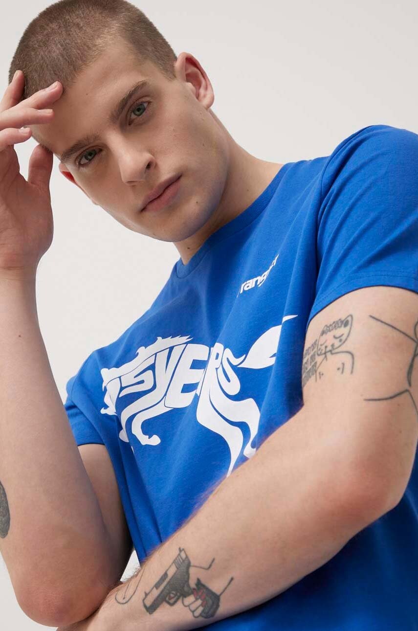 Wrangler tricou din bumbac cu imprimeu