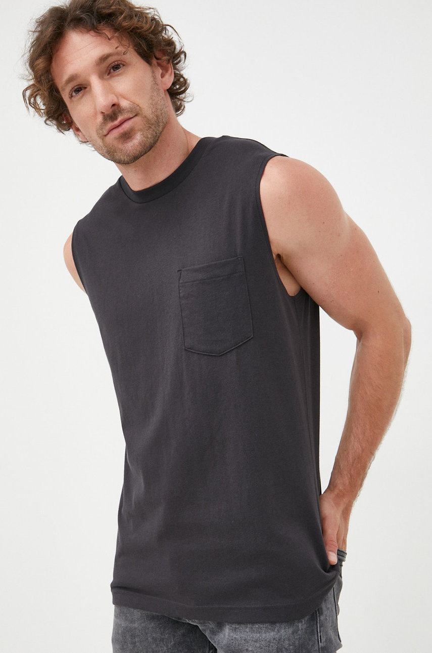 

Памучна тениска GAP в сиво, Сив