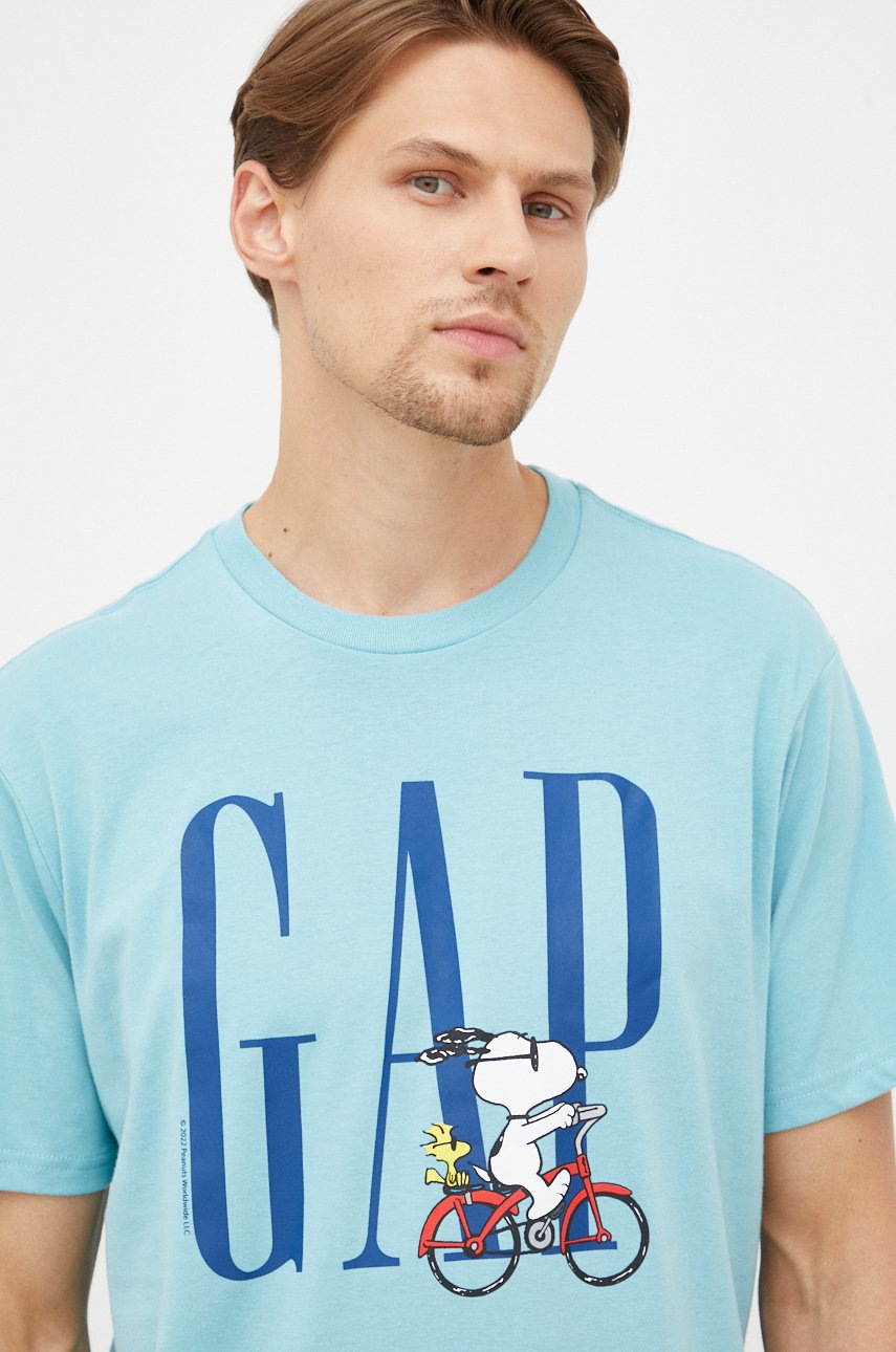 

Тениска GAP с принт, Син