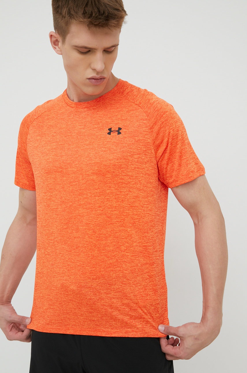 

Тениска за трениране Under Armour Tech 2.0 1326413826 в оранжево с изчистен дизайн, Оранжев