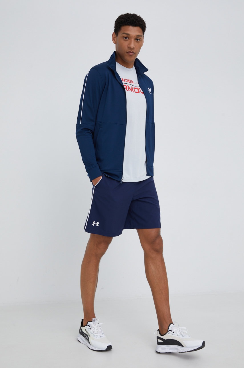 

Футболка для тренинга Under Armour Tech 2.0 Wordmark 1370538 цвет серый с принтом