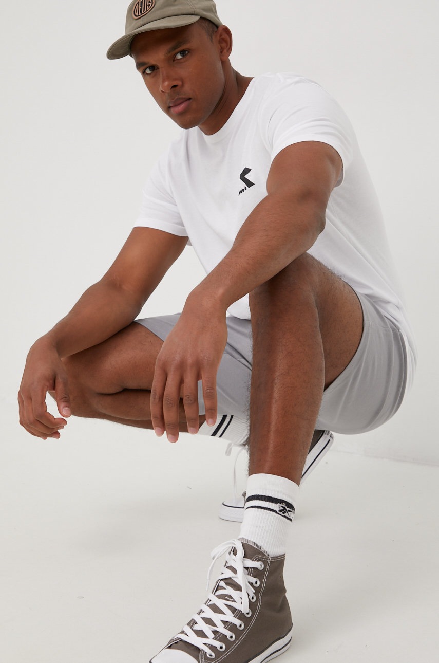 

Памучна тениска Diadora в бяло с изчистен дизайн, Бял
