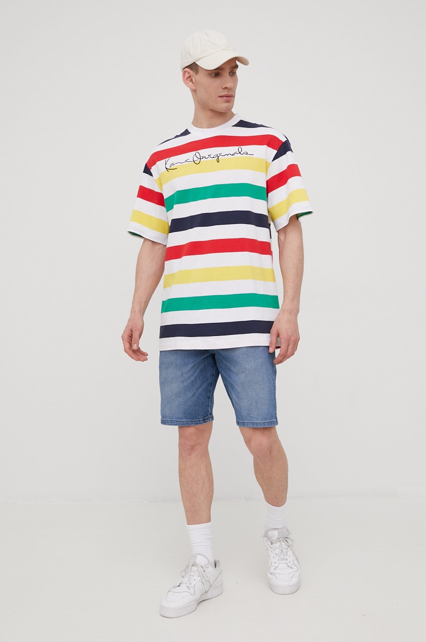 Karl kani tricou din bumbac cu imprimeu