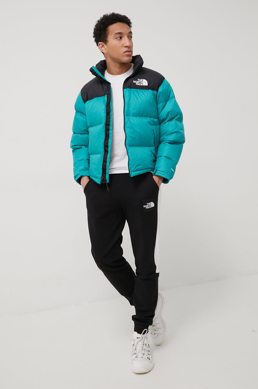 

Бавовняна футболка The North Face колір білий з принтом