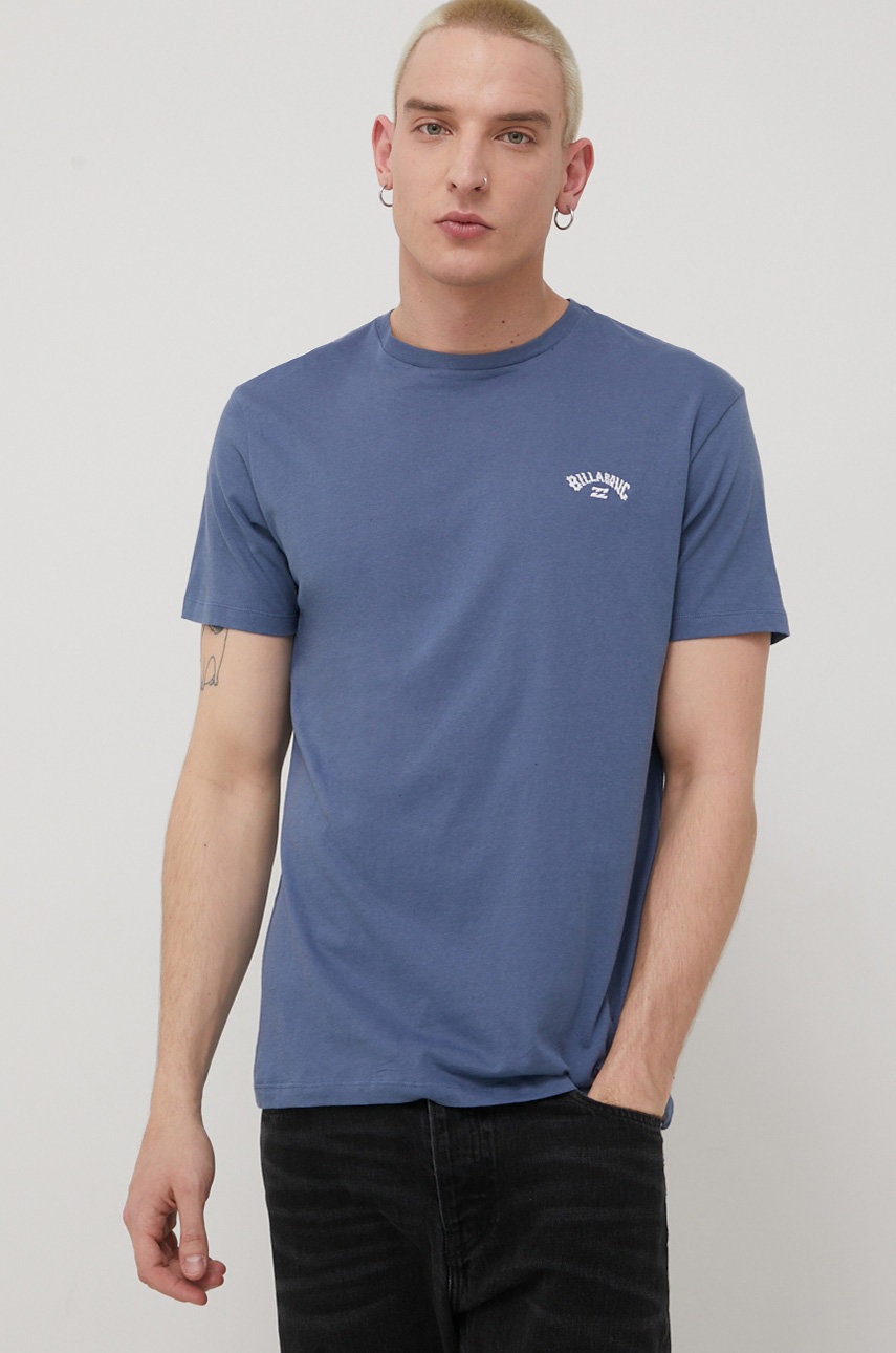 

Памучна тениска Billabong с апликация, Син