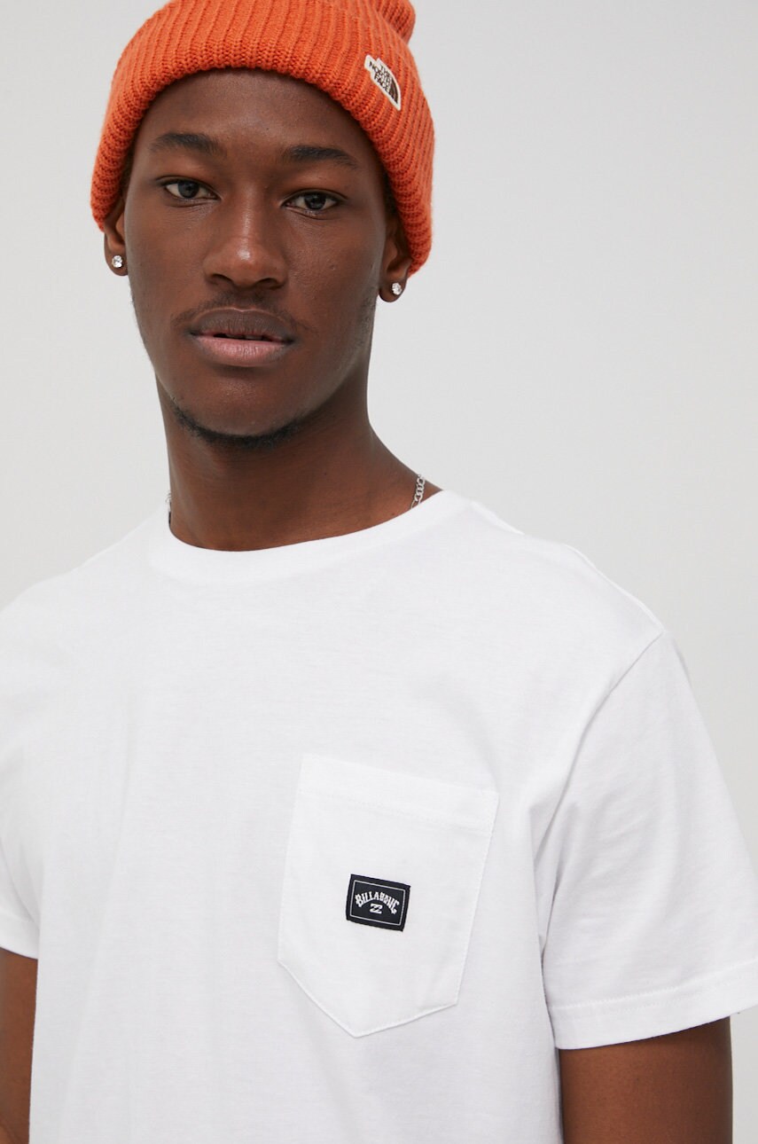 Billabong tricou din bumbac culoarea alb, neted