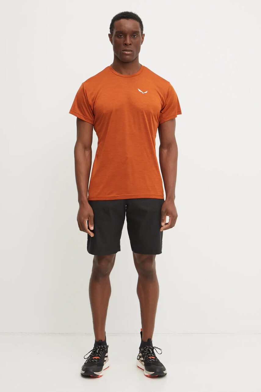 Salewa tricou sport Puez Melange culoarea gri, melanj, 00.0000026537