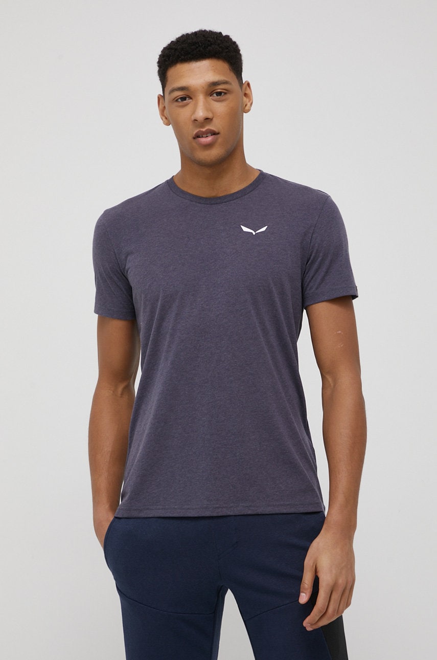 Salewa tricou sport salewa print culoarea albastru marin, cu imprimeu