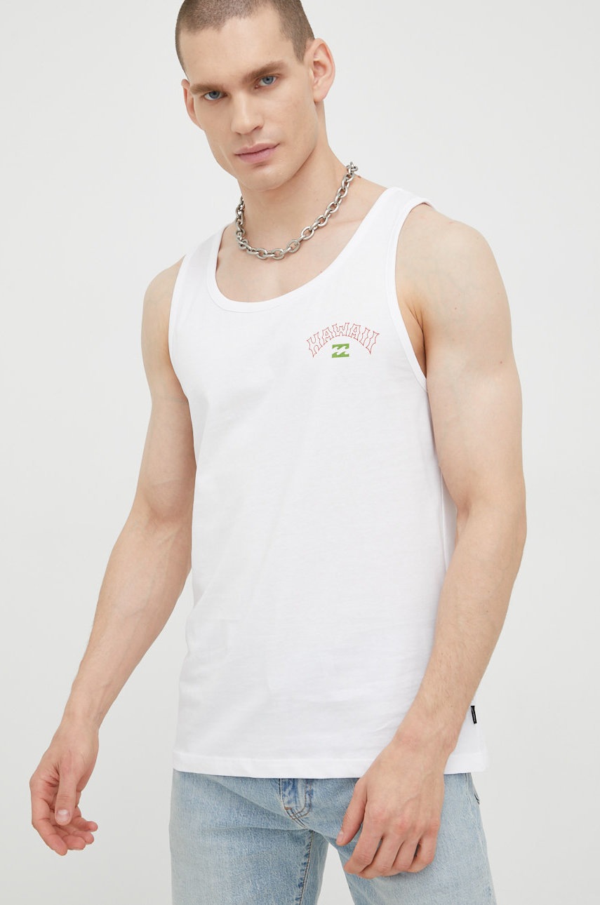 

Бавовняна футболка Billabong колір білий