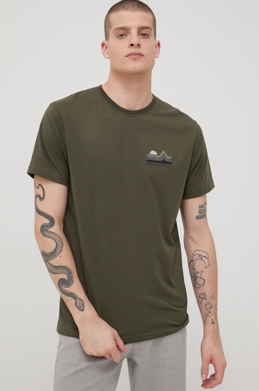 Billabong tricou barbati, culoarea verde, cu imprimeu 2023 ❤️ Pret Super answear imagine noua 2022
