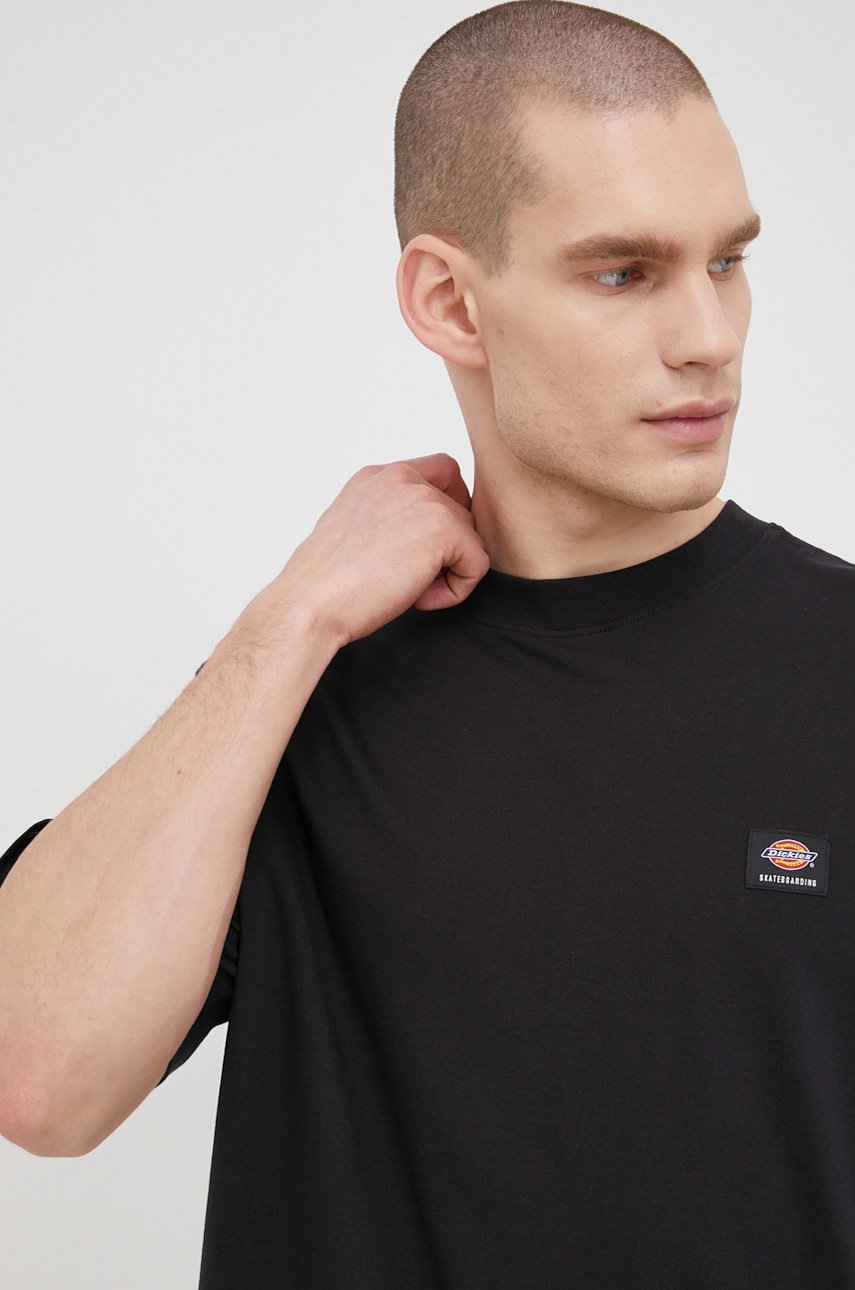 

Бавовняна футболка Dickies колір чорний однотонний