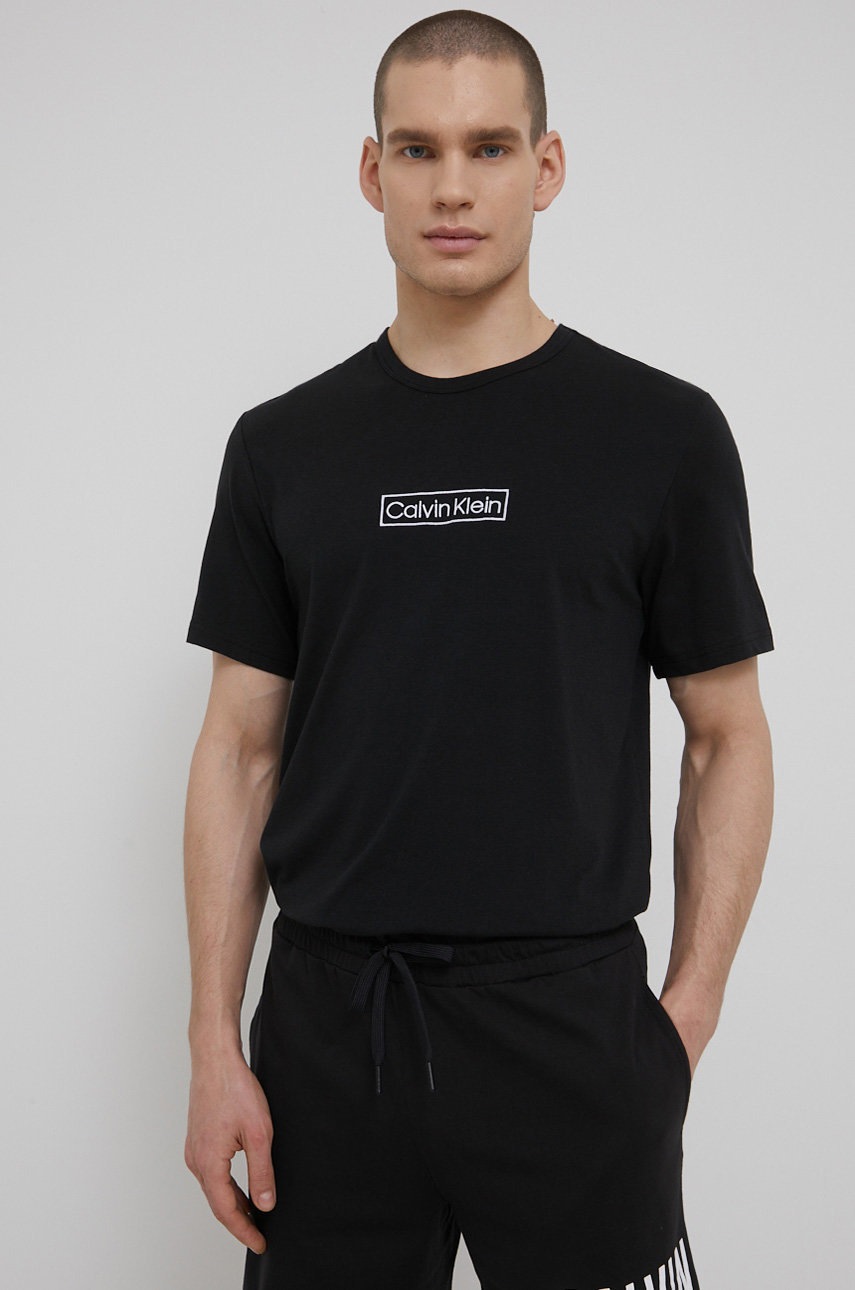 

Тениска Calvin Klein Underwear мъжки в черно с принт, Черен