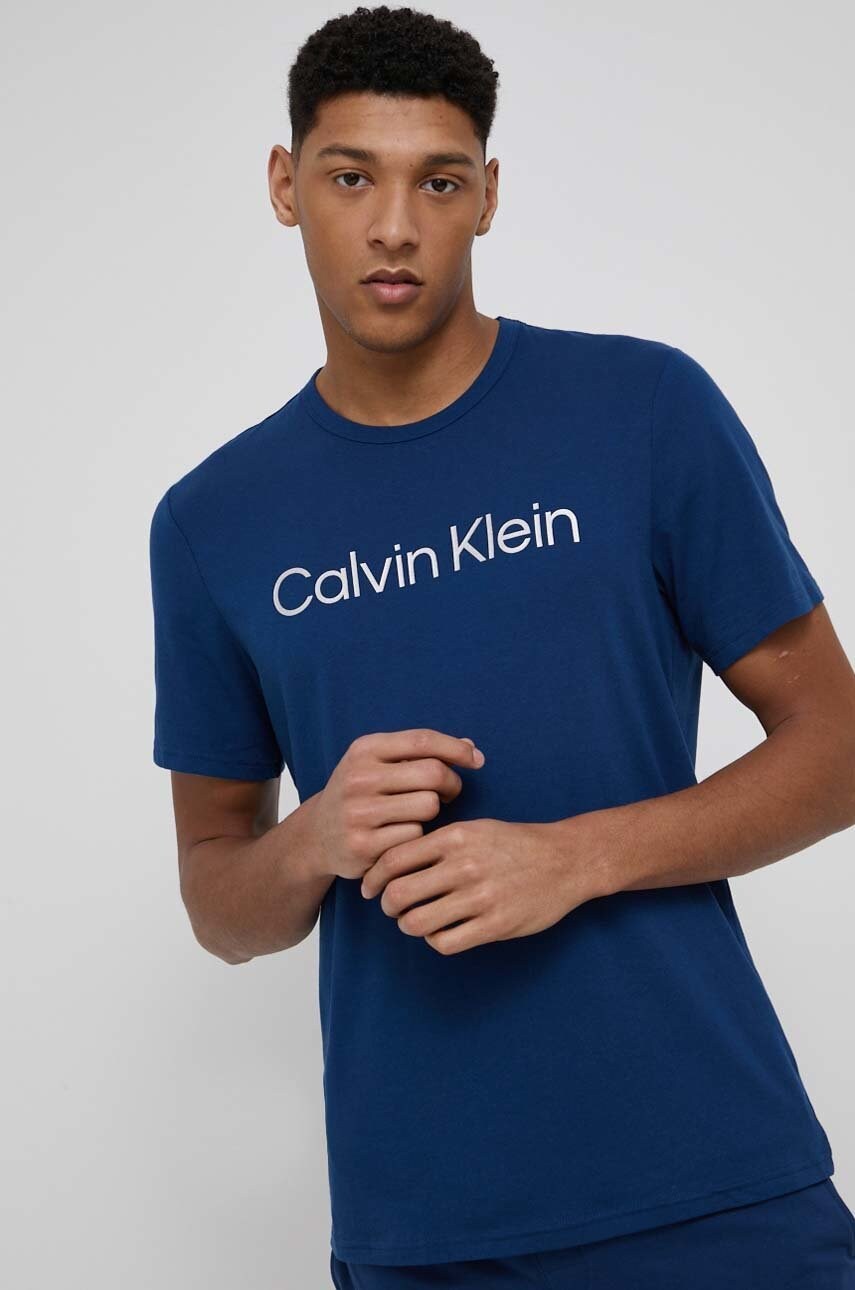 

Тениска Calvin Klein Underwear мъжки в тъмносиньо с принт, Тъмносин