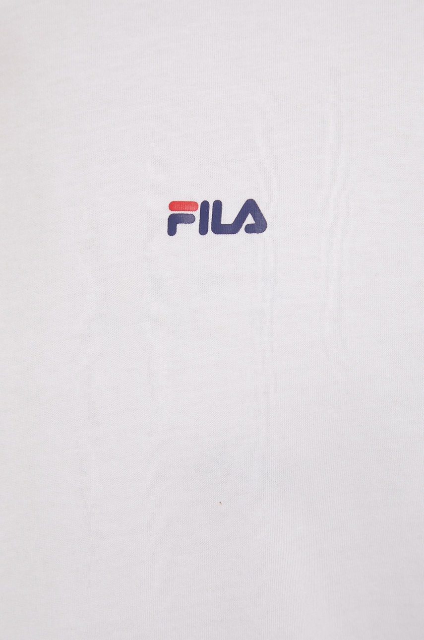 Бавовняна футболка Fila Brod (2-pack) колір чорний однотонна FAM0083 
