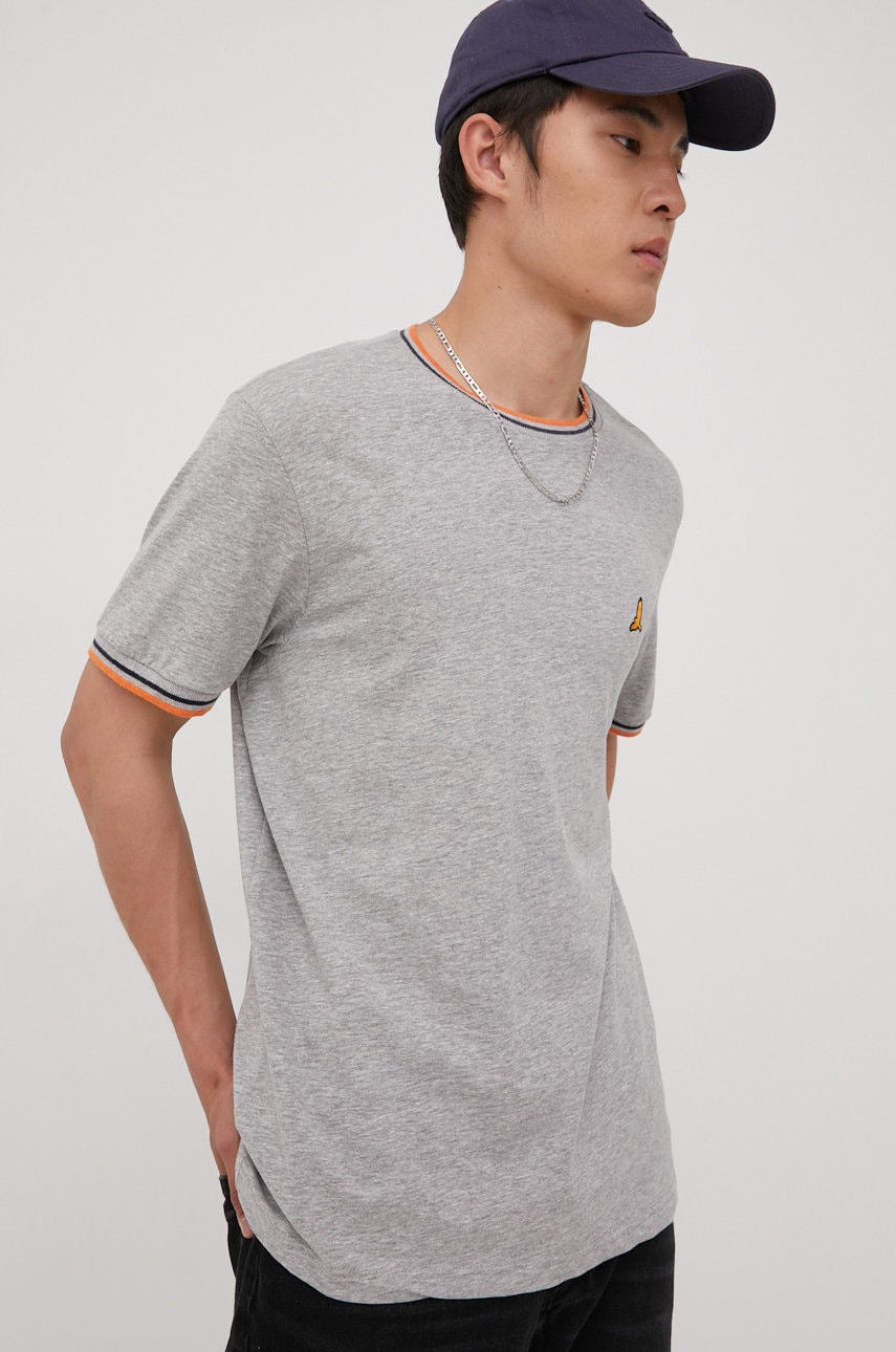 Brave soul tricou barbati, culoarea gri, neted