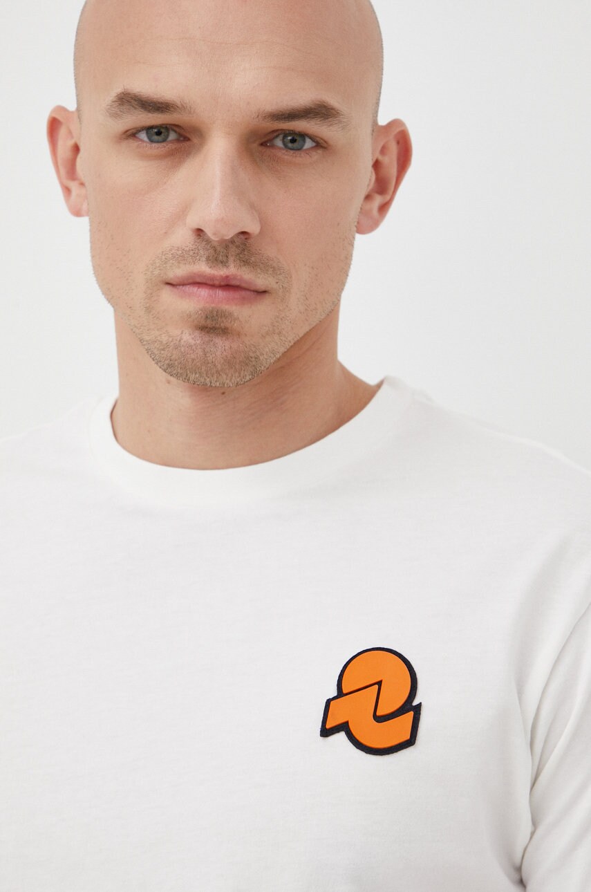 Invicta tricou din bumbac culoarea bej, cu imprimeu