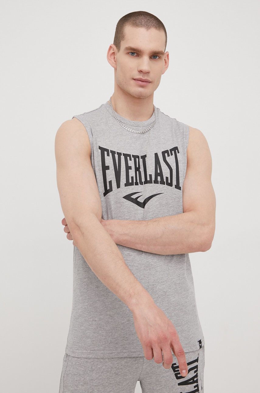 Everlast tricou barbati, culoarea gri