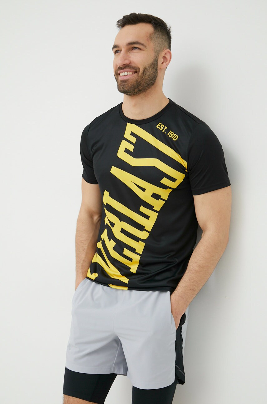 Everlast tricou de antrenament breen culoarea negru, cu imprimeu