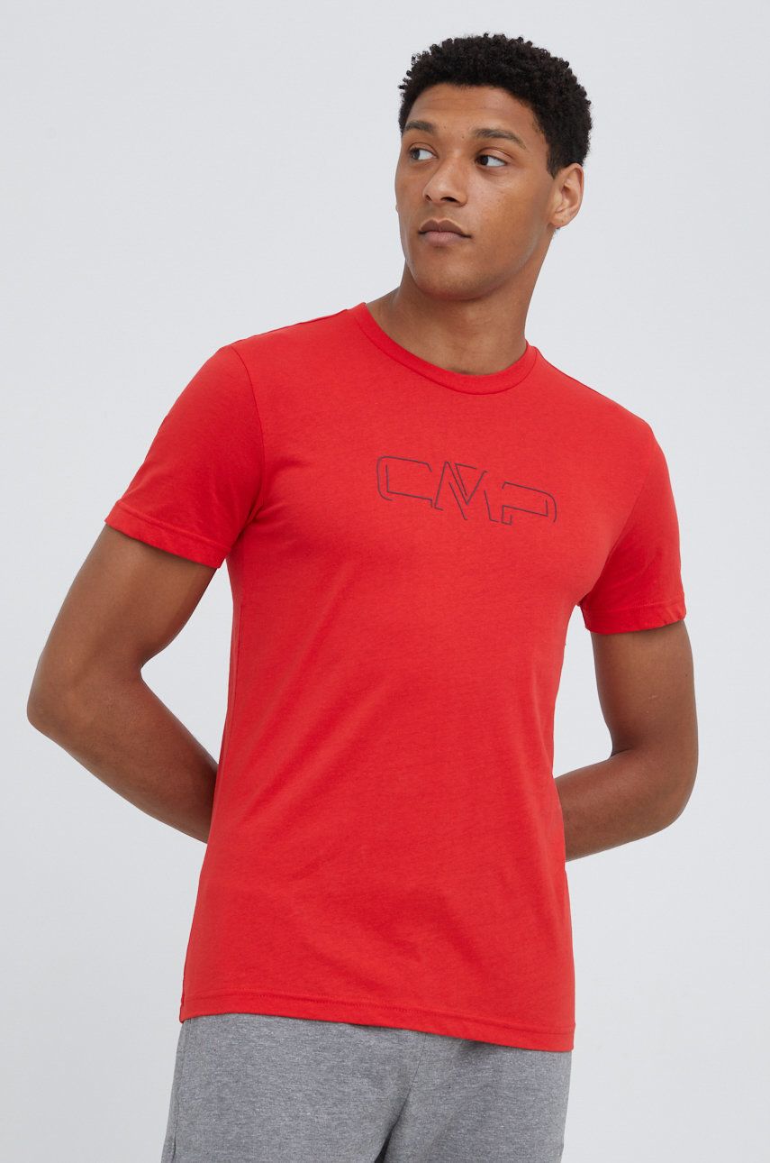 CMP tricou din bumbac culoarea rosu, cu imprimeu answear.ro imagine noua
