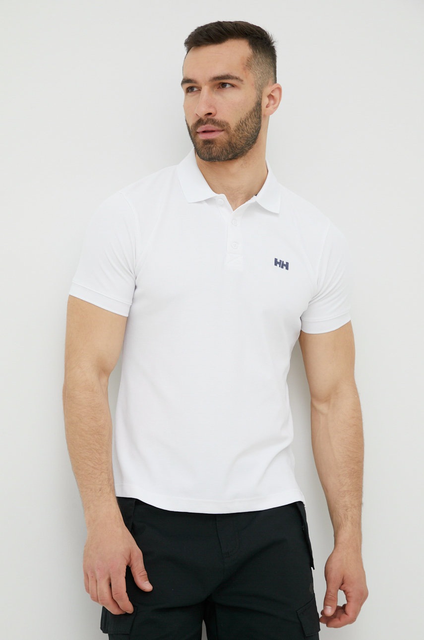

Тениска с яка Helly Hansen в бяло с апликация, Бял