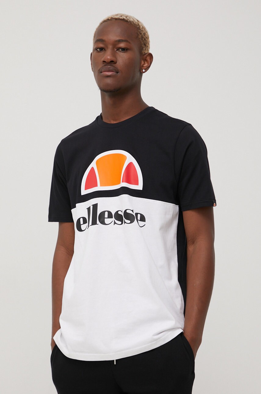

Хлопковая футболка Ellesse цвет белый с принтом