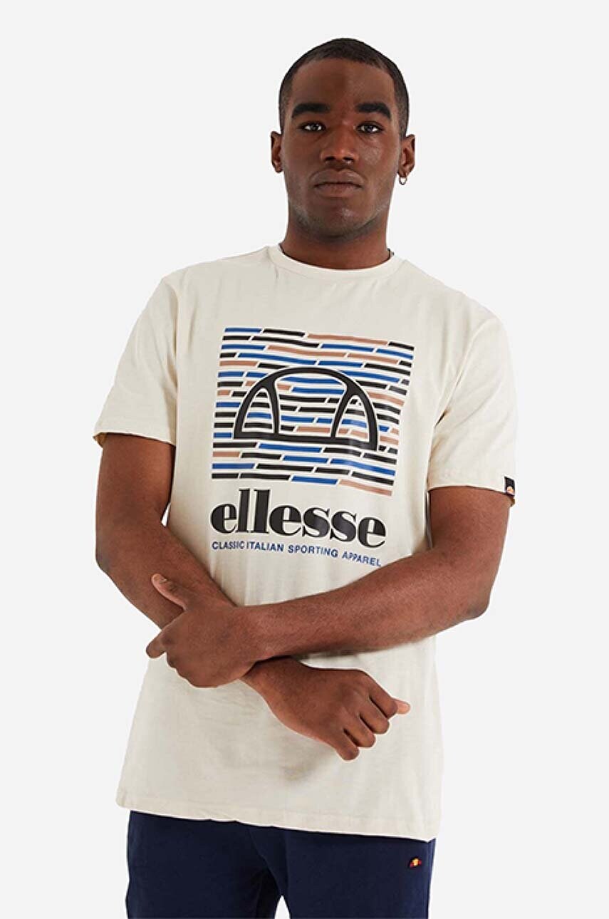 

Бавовняна футболка Ellesse колір синій з принтом SHM13823-NAVY
