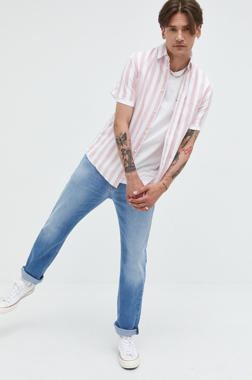 

Хлопковая футболка Tommy Jeans цвет белый с принтом