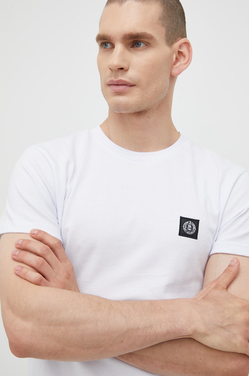 Unfair athletics tricou din bumbac culoarea alb, neted