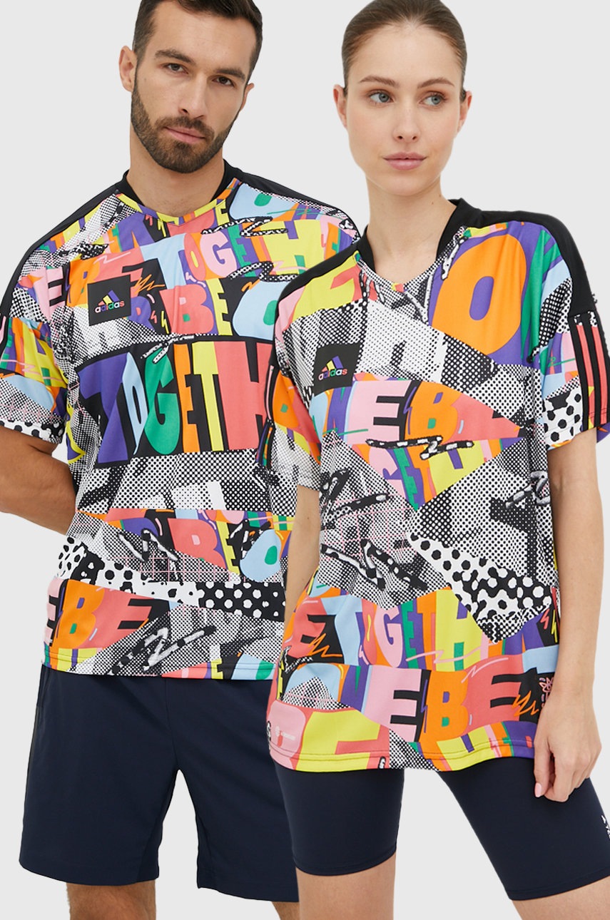 

Тениска за трениране adidas Performance Pride с десен, Многоцветен