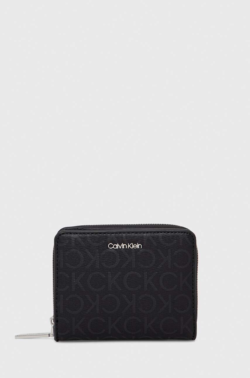

Портмоне Calvin Klein дамски в черно K60K609996, Черен
