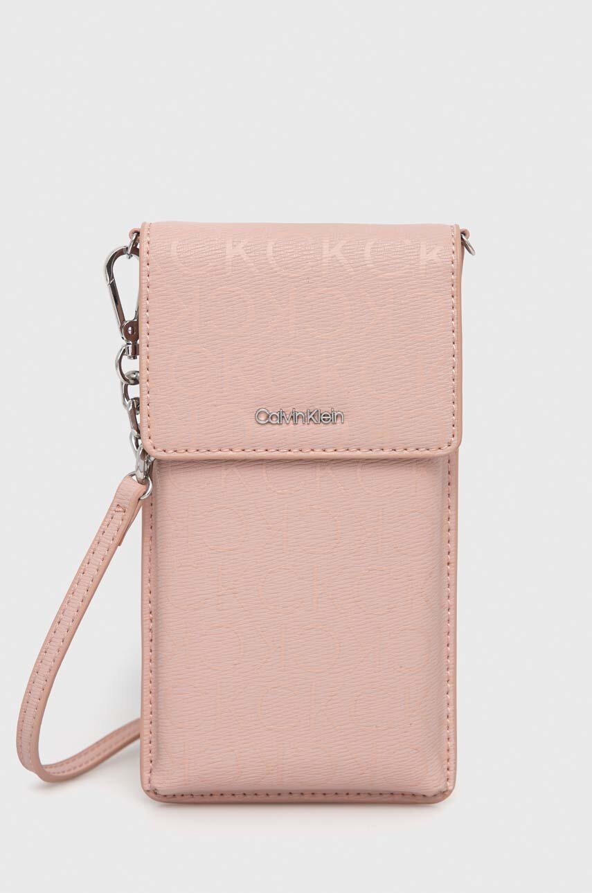 

Калъф за телефон Calvin Klein в розово, Розов