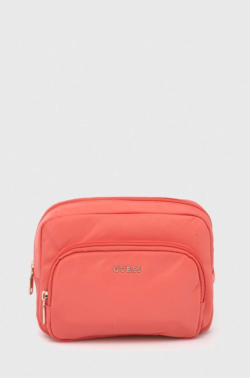 

Козметична чанта Guess в розово, Розов