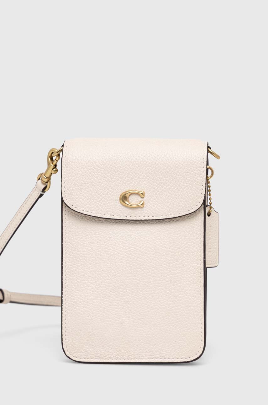 

Чохол для одягу Coach колір бежевий