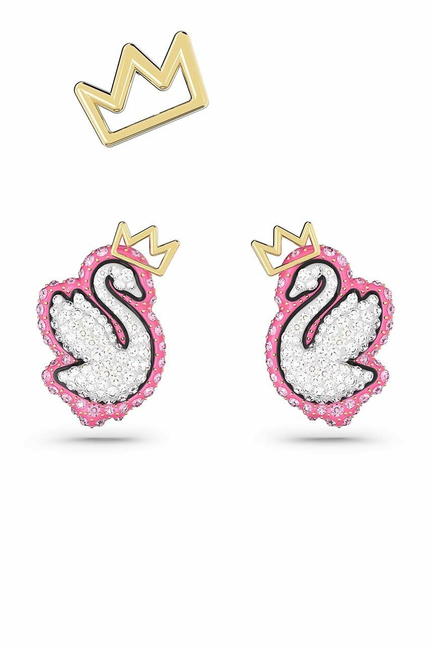 

Обица Swarovski POP SWAN (3 броя), Розов
