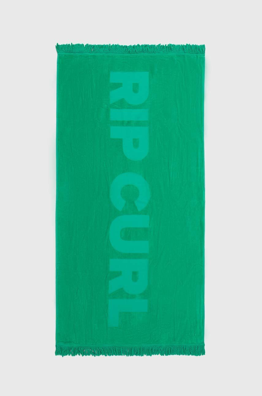 Bavlněný ručník Rip Curl zelená barva - zelená -  100 % Bavlna