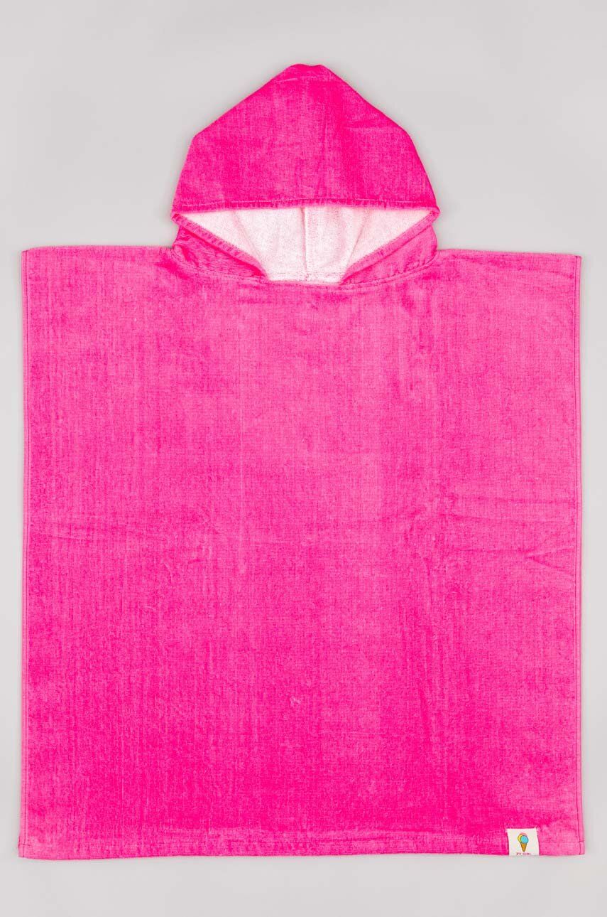 Dětský bavlněný ručník zippy fialová barva - fialová -  100 % Bavlna