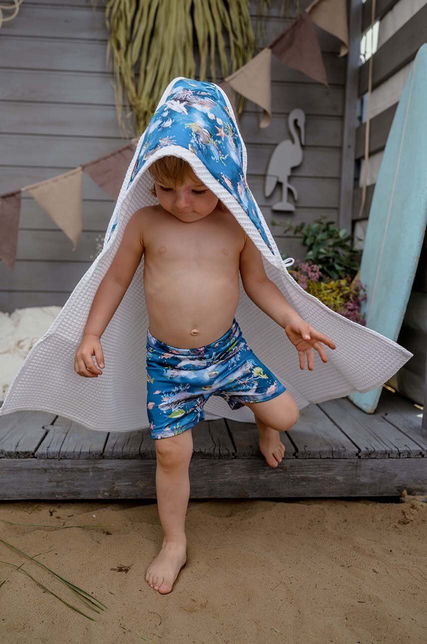 Dětský bavlněný ručník Jamiks ASTON tmavomodrá barva - námořnická modř -  100 % Bavlna