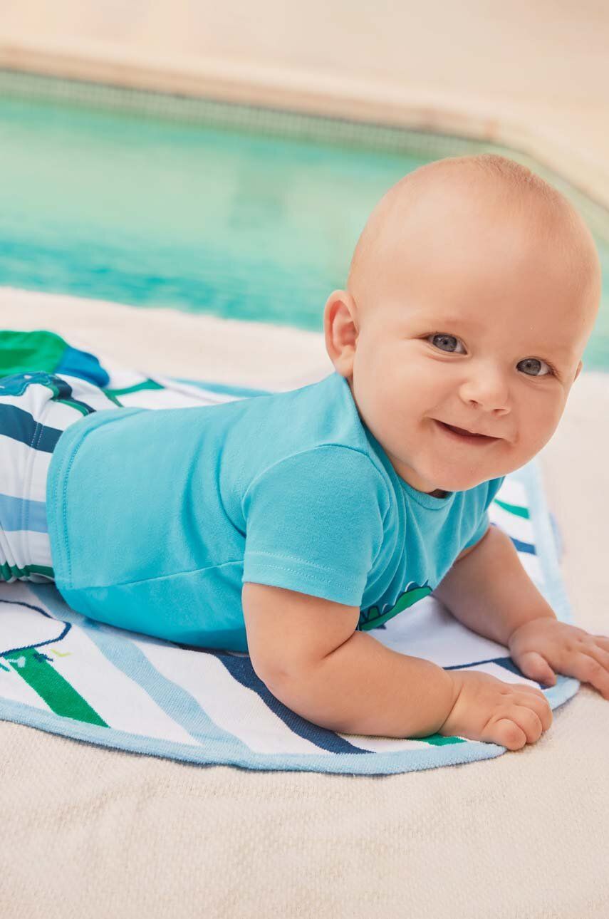 Dětský ručník Mayoral Newborn - modrá -  100 % Bavlna