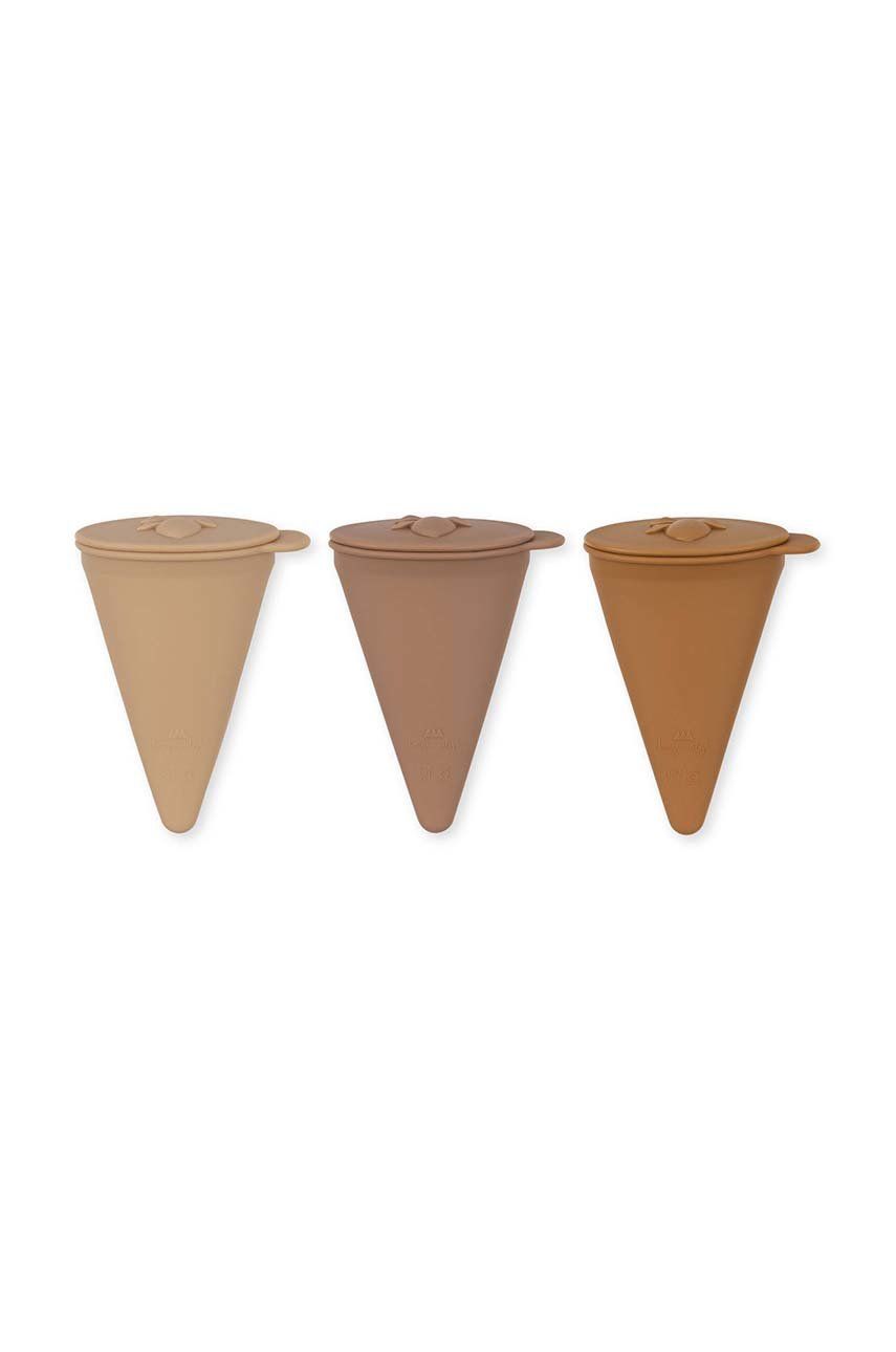 Formy na zmrzlinu Konges Sløjd 3-pack - béžová -  100 % Silikon