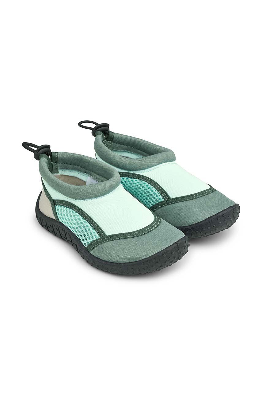 Dětské boty do vody Liewood tyrkysová barva - tyrkysová -  Textilní materiál