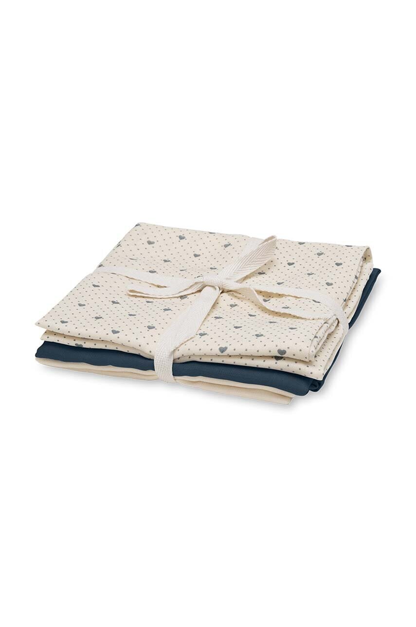 

Бебешка кърпа That's mine BORA 3-pack (3 броя), Тъмносин
