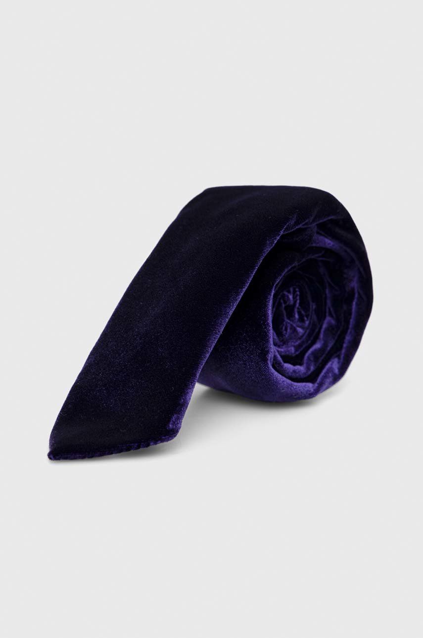HUGO cravata culoarea violet Accesorii imagine noua