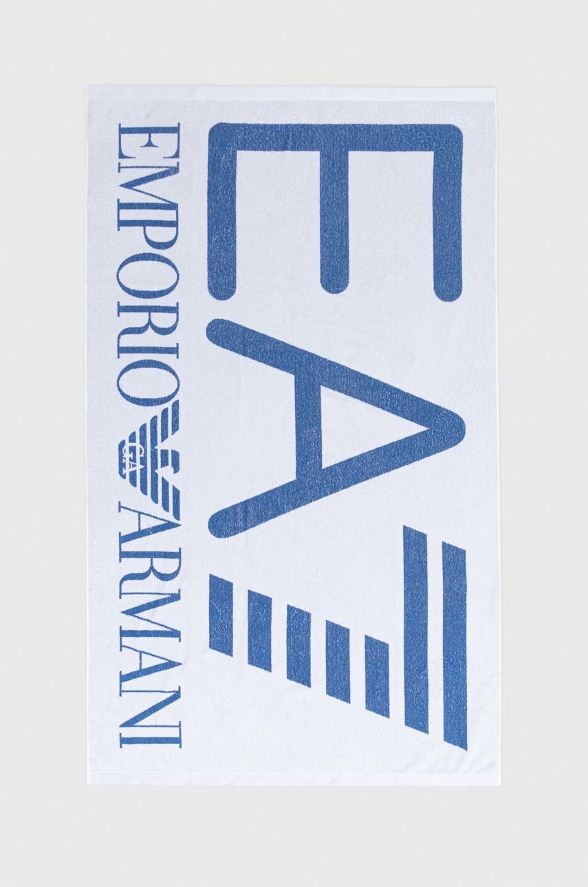 

Пляжний рушник EA7 Emporio Armani колір білий