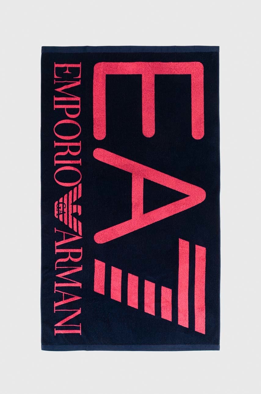

Плажна кърпа EA7 Emporio Armani в тъмносиньо, Тъмносин