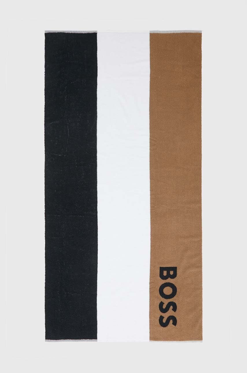

Памучна кърпа BOSS в кафяво, Кафяв