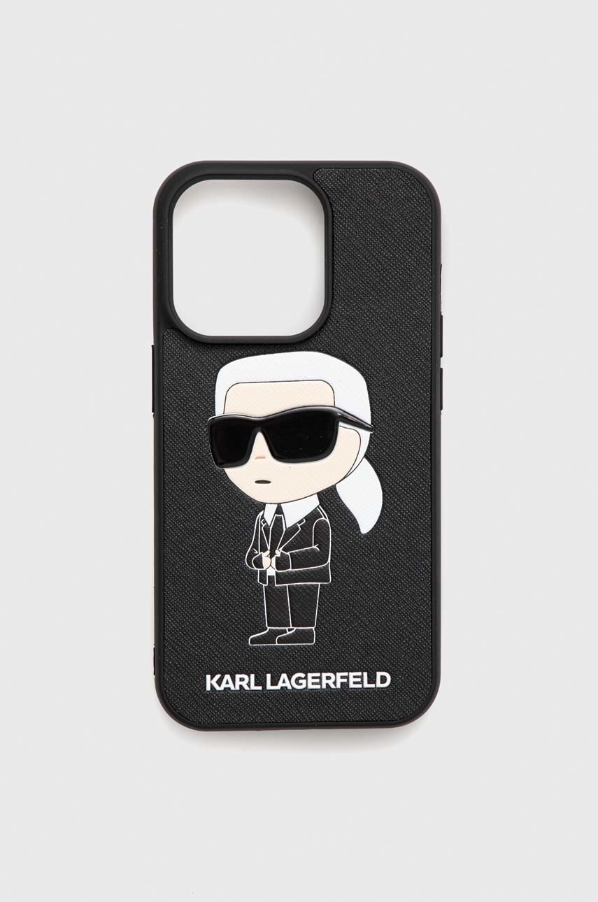 

Кейс за телефон Karl Lagerfeld iPhone 14 Pro в черно, Черен